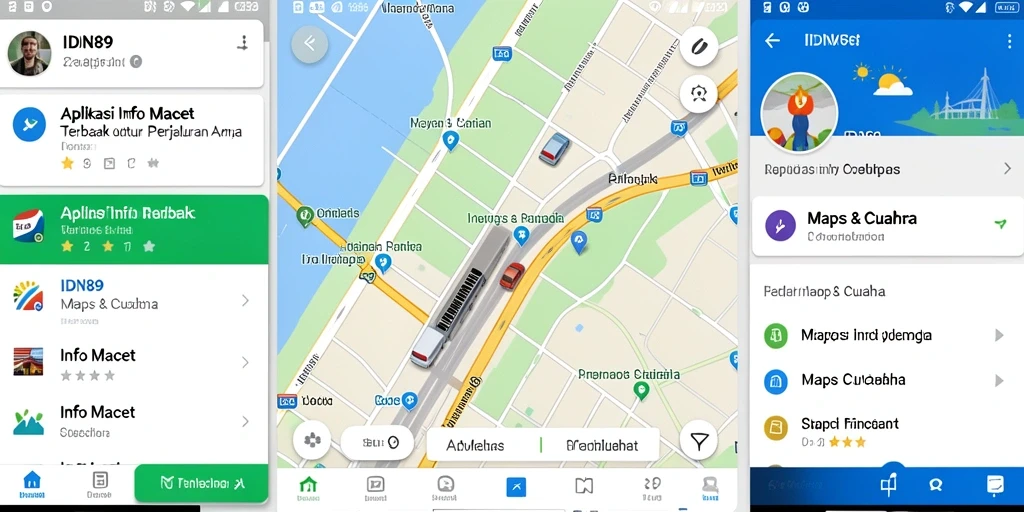 Antarmuka IDN89 menampilkan informasi macet secara jelas dan interaktif.