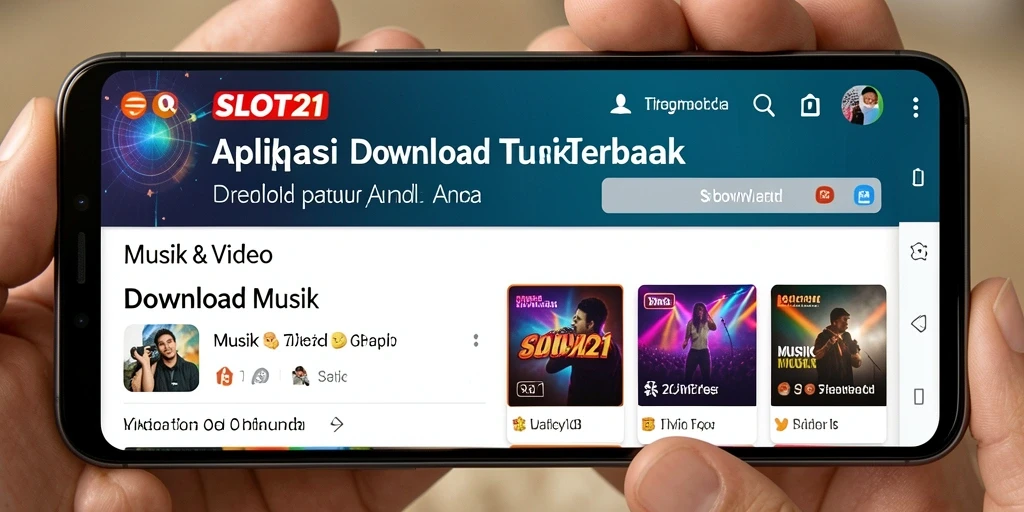 Tampilan antarmuka SLOT21 yang menarik dan fungsional.