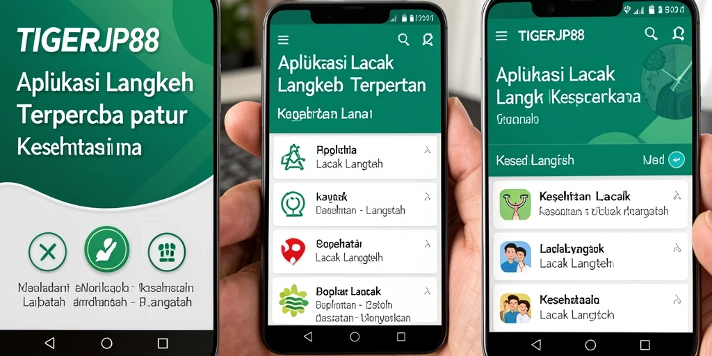 Antarmuka aplikasi TIGERJP88 menampilkan statistik lacak langkah yang informatif.